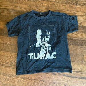 Kids gildan black Tupac short sleeve tee